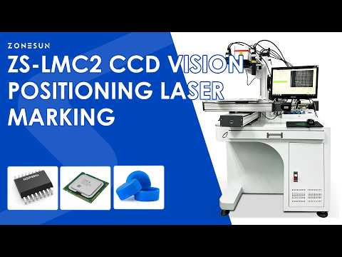 ZONESUN ZS-LMC2 Automatic CCD Vision Positioning Laser Marking Machine for QR Code Logo
