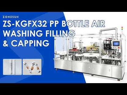 ZONESUN ZS-KGFX32 Automatic PP Bottle Air Washing Filling and Capping Monoblock Machine