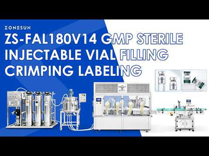ZONESUN ZS-FAL180V14 GMP Vial Filling Line for Injectable Drugs and Vaccines