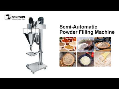 ZONESUN ZS-FM100L Auger Filling Machine for Precise Dosing of Powders, Flour, and Fodder