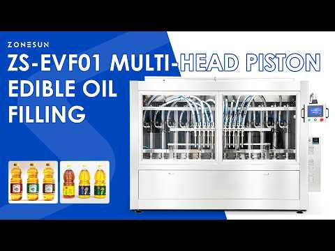 ZONESUN ZS-EVF01 Automatic Multi-Head Piston Edible Oil Filling Machine