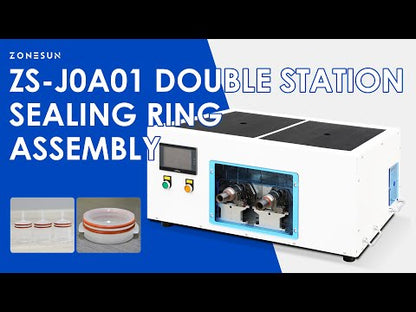 ZONESUN ZS-J0A01 Semi-Automatic Dual-Head Sealing Ring Assembly Machine