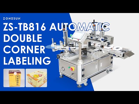 ZONESUN ZS-TB816 Double-Side Anti-Tamper Corner Labeling Machine