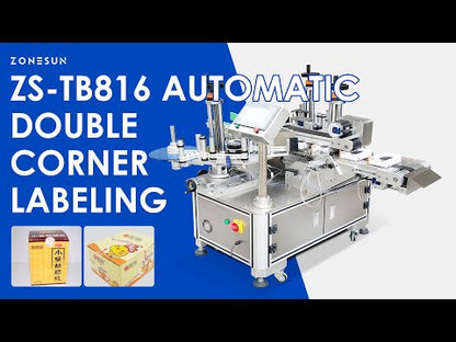 ZONESUN ZS-TB816 Double-Side Anti-Tamper Corner Labeling Machine
