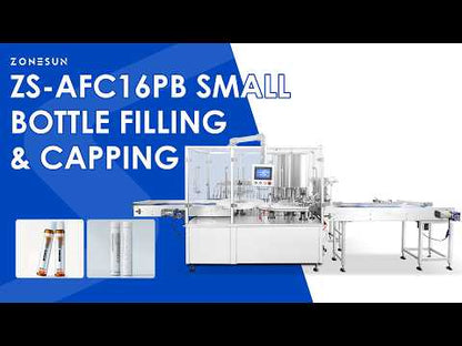 ZONESUN ZS-AFC16PB High-Speed Small Bottle Filling and Capping Machine with Dust Cover