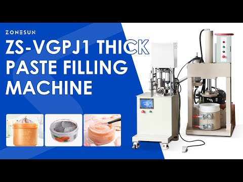 ZONESUN ZS-VGPJ1 Semi-Automatic High Viscosity Filling Machine for Paste, Grease, Gel, and Food
