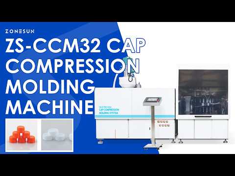 ZONESUN 32 Cavity Cap Compression Molding Machine Bottle Cap Maker