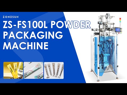 ZONESUN ZS-FS100L Compact Automatic VFFS Sachet Powder Packing Machine for Food, Pharma, Chemical
