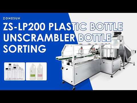 ZONESUN ZS-LP200 High-Speed Automatic Plastic Bottle Unscrambler