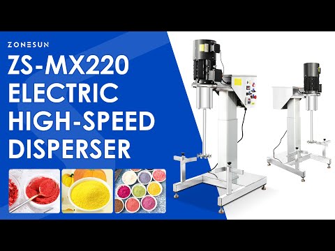 ZONESUN ZS-MX220 Electric Lifting Dispersing Machine for Food Color Powder Dispersion and Mixing