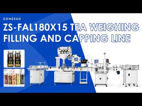 ZONESUN ZS-FAL180X15 Tea Weighing, Filling & Multi-Cap Capping Machine Production Line