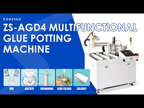 ZONESUN ZS-AGD4 High-Precision AB Glue Dispensing and Potting Machine for Electronics and LED