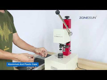 ZONESUN KFJ-1035 10-35mm Oral Liquid Penicillin Bottle Electric Manual Capping Machine
