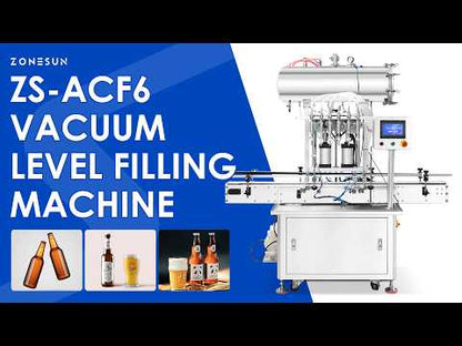 ZONESUN  ZS-ACF6 Automatic Isobaric Vacuum Beer Carbonated Soda Drink Filling Machine