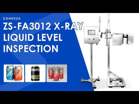 ZONESUN ZS-FA3012 Automatic X-ray Liquid Level Inspection Machine for Beverage Food Packaging Lines