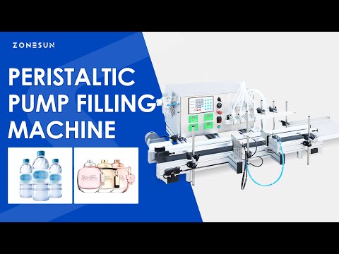 ZONESUN ZS-DTPP4W Peristaltic Pump Desktop Liquid Filling Machine for beverages,and milk, water,oils