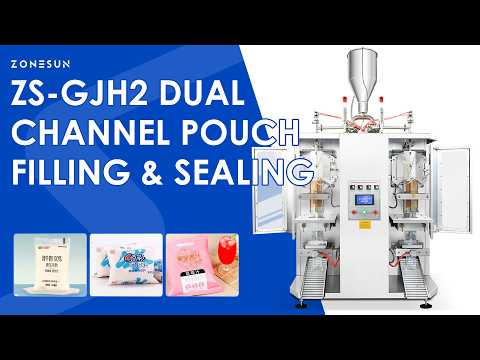 Zonesun ZS-GJH2 Dual Channel Liquid Pouch Filling Machine