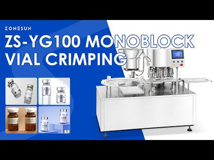 ZONESUN ZS-YG100 Rotary Vial Crimping Machine | Automatic Flip-Off Cap Sealer for Pharma & Labs