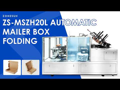 ZONESUN ZS-MSZH20L Automatic Mailer Box Folding Forming Machine with Vacuum Box Picking