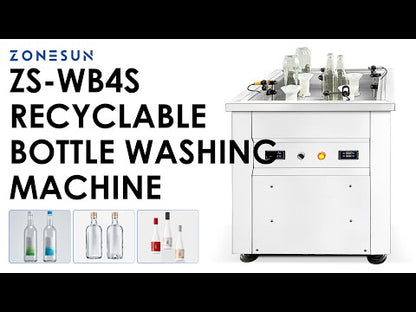 Zonesun ZS-WB4S Semi-automatic Bottle Rinser Washing Machine
