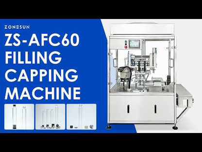 Precision Packaging: ZONESUN ZS-AFC60 Automatic Small Bottle Filling & Capping Machine for Cartridge