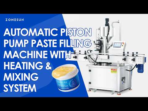 ZONESUN ZS-WCHJ1C Automatic Wax Petroleum Jelly Paste Filler with Heater and Mixer