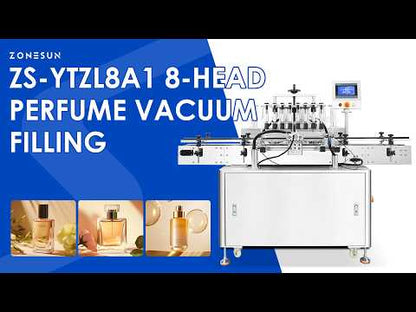 ZONESUN ZS-YTZL8A1 Automatic 8-Head Perfume Vacuum Filling Machine for Perfumes and Eyewash