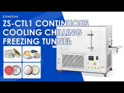 ZONESUN ZS-CTL1 Continuous Air-Cooling Freezing Tunnel for Cosmetics