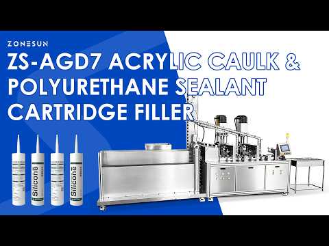 ZONESUN ZS-AGD7 Automatic Silicone Sealant Cartridge Filling and Capping Machine