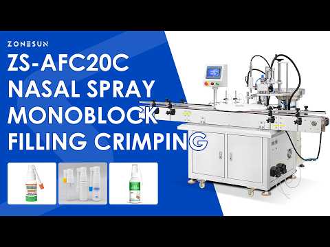 Precision Packing: ZONESUN ZS-AFC20C Automatic Nasal & Oral Spray Filling and Crimping Machine