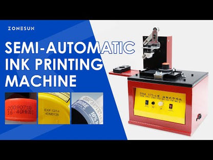 ZONESUN ZS-SYM175 Semi-Automatic Ink Printing Machine for Date, Batch and Logo Marking