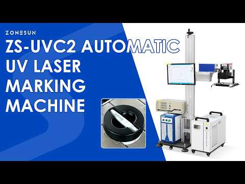 ZONESUN ZS-UVC2 Vision-Guided UV Laser Marking Machine for Glass, Plastic & Electronics