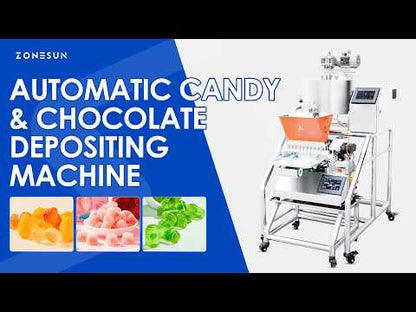ZONESUN ZS-CTF50 Gummy Candy Filling Machine with Cooker & Depositor