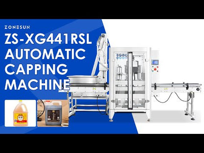 ZONESUN ZS-XG441RSL Servo Automatic Capping Machine for Flat Screw and Sprayer Caps