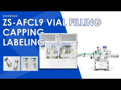 ZONESUN ZS-AFCL9 Automatic Vial Filling Capping and Labeling Line for Pharma and Cosmetics