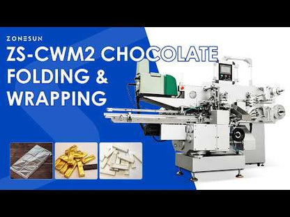 ZONESUN ZS-CWM2 Automatic Chocolate Wrapping Machine for Candy and Confectionery Packaging