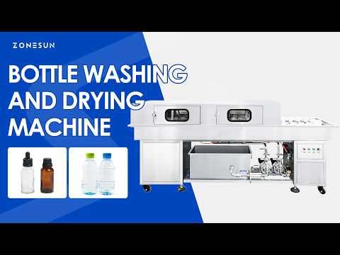 ZONESUN ZS-WB17: High-Speed Automatic Bottle Washing & Drying Machine for New & Recycled Bottles
