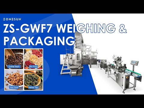 ZONESUN ZS-GWF7 Automatic Weighing, Filling, and Sealing Machine for Plastic Containers