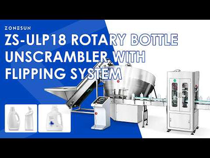 ZONESUN ZS-ULP18 Automatic Rotary PET/HDPE Plastic Bottle Unscrambler Machine