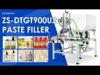ZONESUN ZS-DTGT900U2 Thick Liquid Filling Machine automatic Paste Filler
