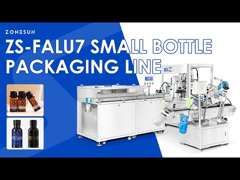 ZONESUN ZS-FALU7 Automatic Small Bottle Filling Capping Labeling Machine for Liquids