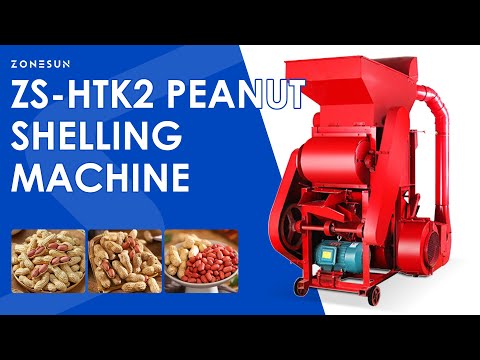 ZONESUN ZS-HTK2 Automatic Peanut Sheller Machine High Efficiency Peanut Processing