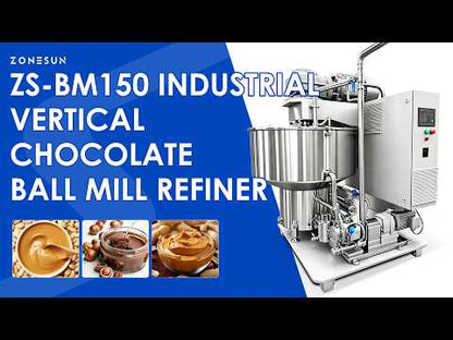 Micron Refining: ZONESUN ZS-BM150 Industrial Vertical Chocolate & Cocoa Liquor Ball Mill Machine