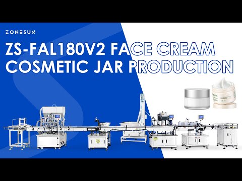  Face Cream Jar Filling Capping Labeling Machine