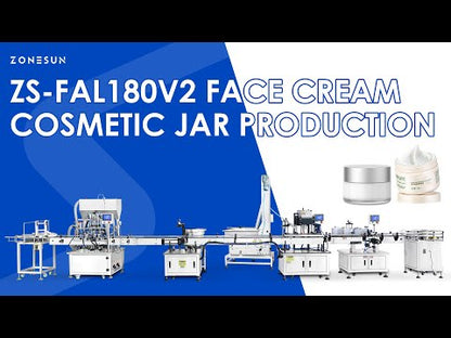  Face Cream Jar Filling Capping Labeling Machine