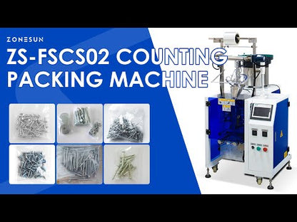 ZONESUN ZS-FSCS02 Automatic Screw Counting and Packing Machine | Hardware Bagging Machine for Bolts & Small Parts