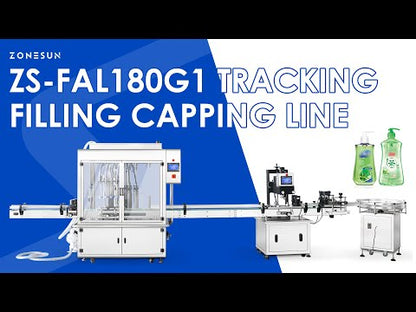 ZS-FAL180G1 Automatic Liquid Filling Capping Line for Shampoo, Soap & Lotion Bottles