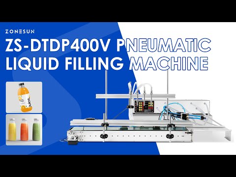 ZONESUN ZS-DTDP400V Precision Liquid Filling Machine with Dual Cylinder Separation and Four Heads
