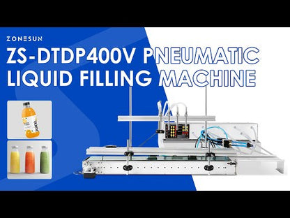 ZONESUN ZS-DTDP400V Precision Liquid Filling Machine with Dual Cylinder Separation and Four Heads