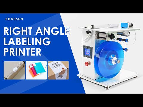 ZONESUN ZS-TB90B Semi Automatic 90 Degree Corner Labeling Machine for Box Sealing and Packaging